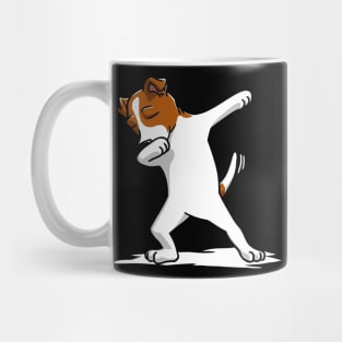 Cute Dabbing Jack Russell Dog Mug